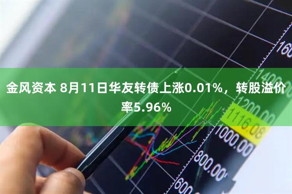 金风资本 8月11日华友转债上涨0.01%，转股溢价率5.96%